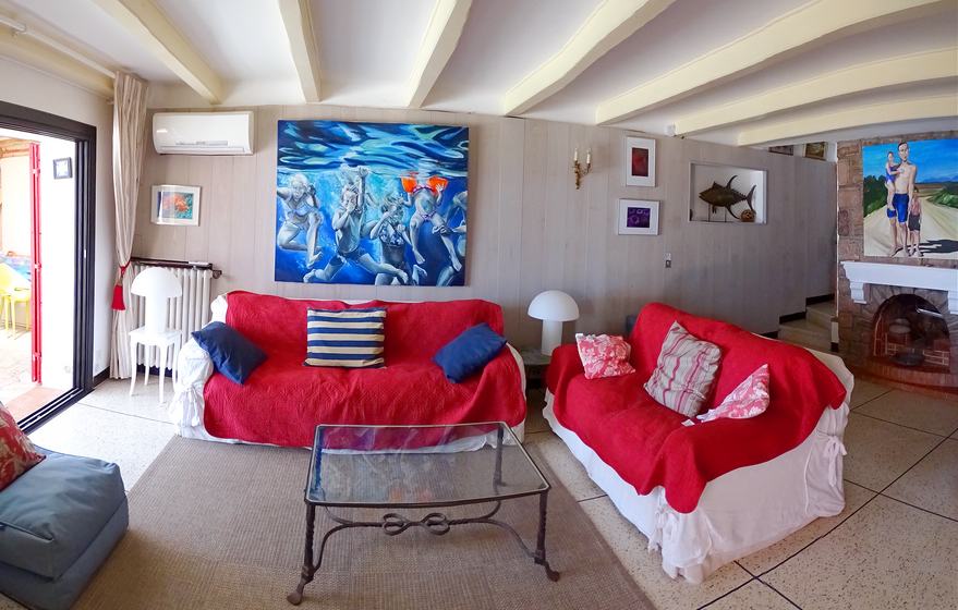 Villa waterfront WATERFRONT, PRIVATE beach, Anthor.